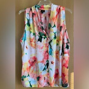 Worthington Woman Floral Sleeveless Women's Top - Plus Size 3X